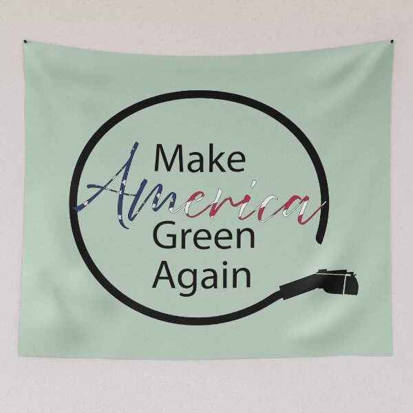 Item preview, Make America Green Again Electric Vehicle EV Charger Image designed and sold by laughingwillows.