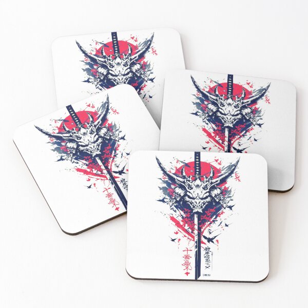 Item preview, Samurai Spirit Devil – Fierce and Dark Warrior Art designed and sold by BubbleSpy.