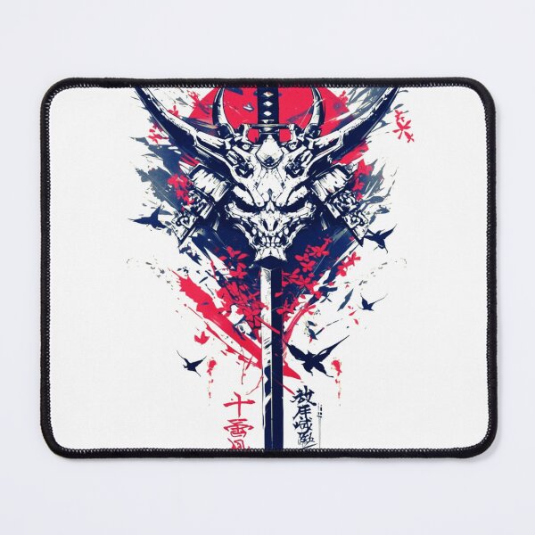 Item preview, Samurai Spirit Devil – Fierce and Dark Warrior Art designed and sold by BubbleSpy.