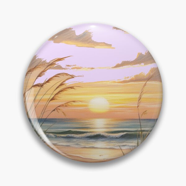 Item preview, A beach scene with a sunset in the background designed and sold by PWDigitalArt.