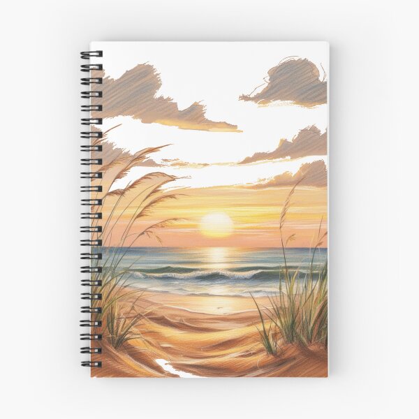 Item preview, A beach scene with a sunset in the background designed and sold by PWDigitalArt.