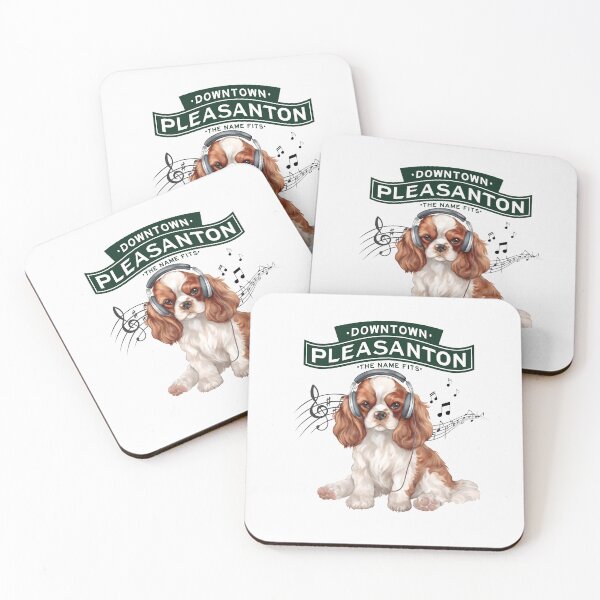 Item preview, Downtown Pleasanton Cocker Spaniel: Musical Pup Vibes designed and sold by ReallySweetTees.