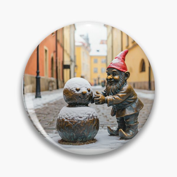 Artikelvorschau, Gedanken an Breslau - Gnom baut einen Schneemann entworfen und verkauft von Purrfecta.
