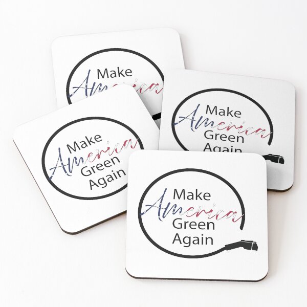 Item preview, Make America Green Again Electric Vehicle EV Charger Image designed and sold by laughingwillows.