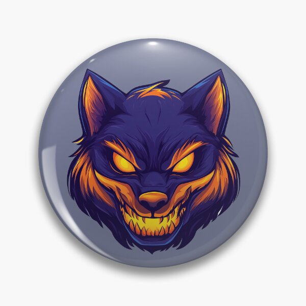 Item preview, Wolf face on Halloween 2024 Type 2 designed and sold by Tem‑Tip of pen.