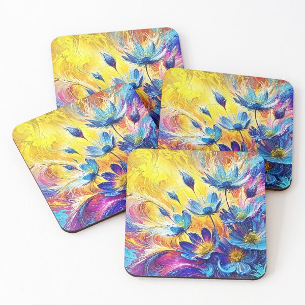 Item preview, Abstract Floral Dance in Bright Colors designed and sold by blackhalt.