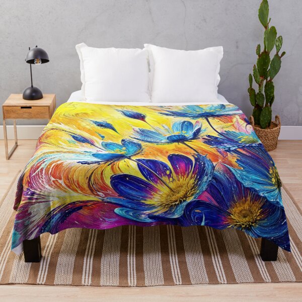 Item preview, Abstract Floral Dance in Bright Colors designed and sold by blackhalt.