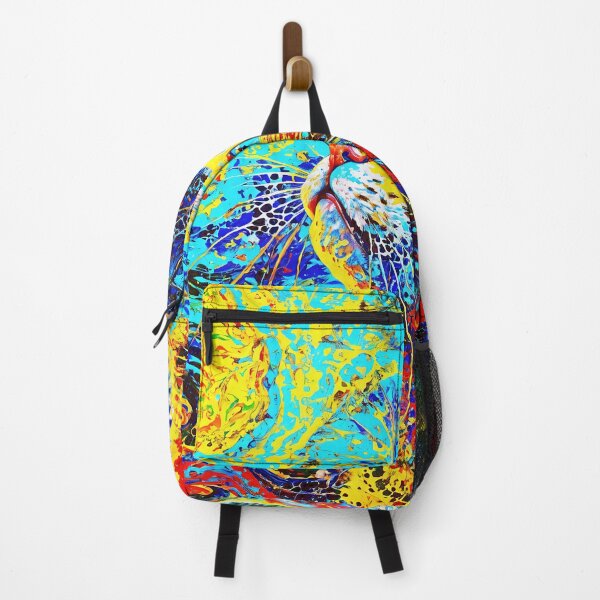 Item preview, Mystical Feline in Vivid Abstract Swirls designed and sold by blackhalt.