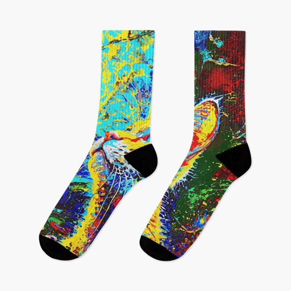 Item preview, Mystical Feline in Vivid Abstract Swirls designed and sold by blackhalt.