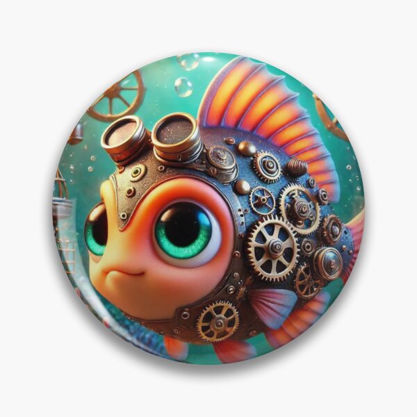Item preview, Steampunk Damselfish designed and sold by Sillytoe.
