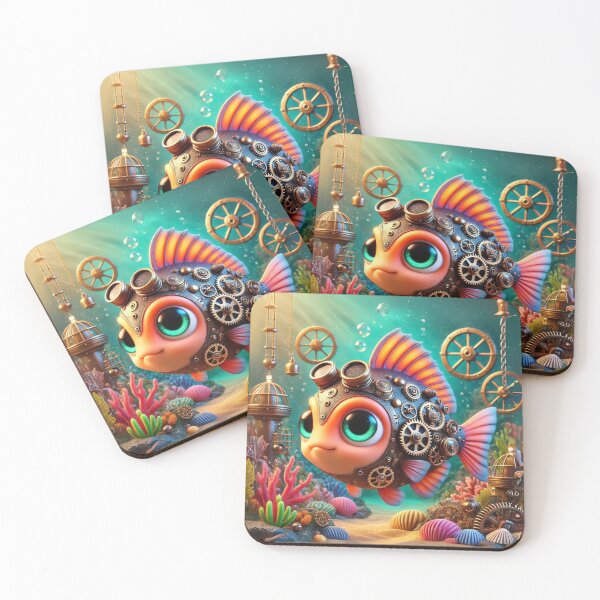 Item preview, Steampunk Damselfish designed and sold by Sillytoe.