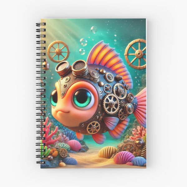 Item preview, Steampunk Damselfish designed and sold by Sillytoe.