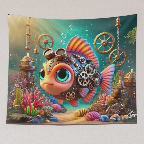 Item preview, Steampunk Damselfish designed and sold by Sillytoe.