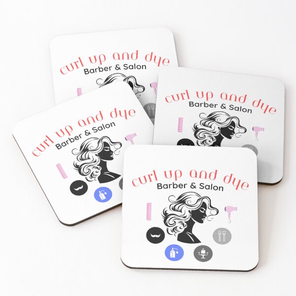 Item preview, Curl up and Dye Barber & Salon designed and sold by TommyTsunami.