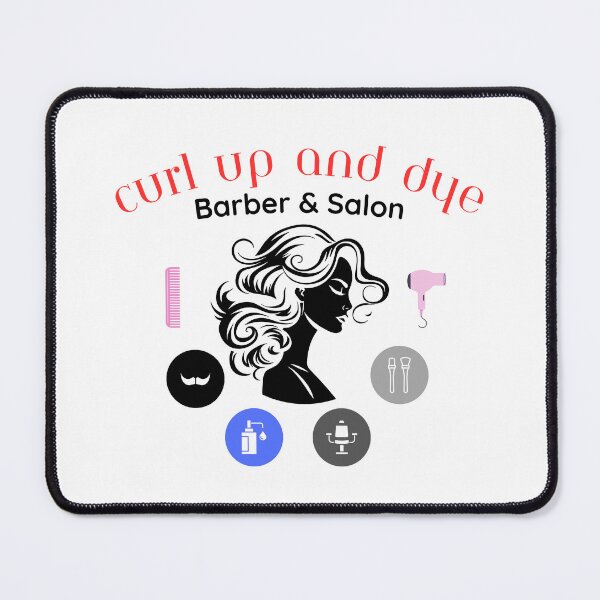 Item preview, Curl up and Dye Barber & Salon designed and sold by TommyTsunami.