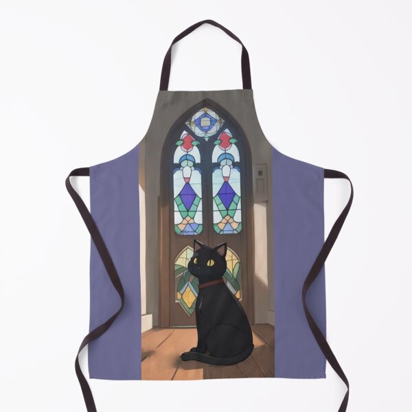 Item preview, Black cat near glass window pane designed and sold by KnightsStorm.