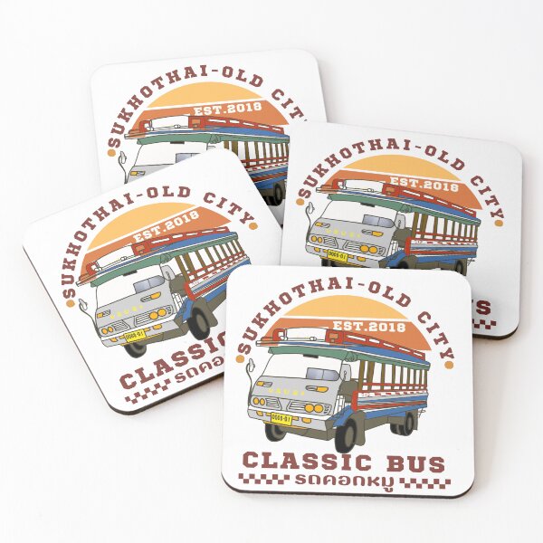 Item preview, Classic bus, bus of Sukhothai province Souvenirs from Sukhothai Province Thailand designed and sold by PeckyPom.
