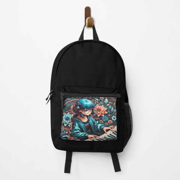 Item preview, Blue hair girl pianist designed and sold by Artbellachi.