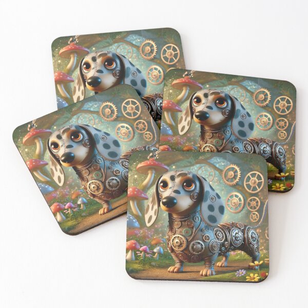 Item preview, Steampunk Dapple Dachshund designed and sold by Sillytoe.