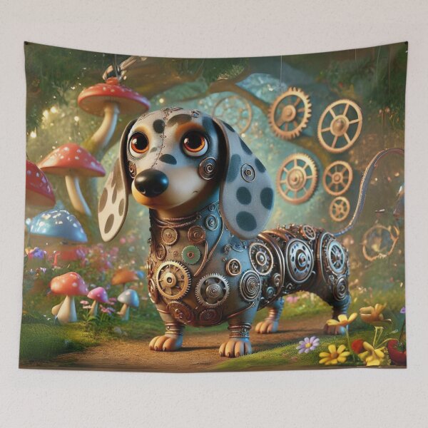 Item preview, Steampunk Dapple Dachshund designed and sold by Sillytoe.