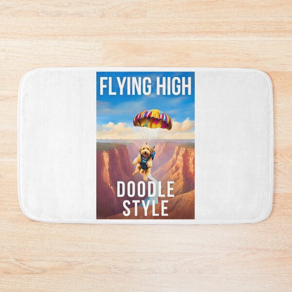 Item preview, Flying High Doodle Style: Goldendoodle Skydiving Over the Grand Canyon designed and sold by Fredster1966.
