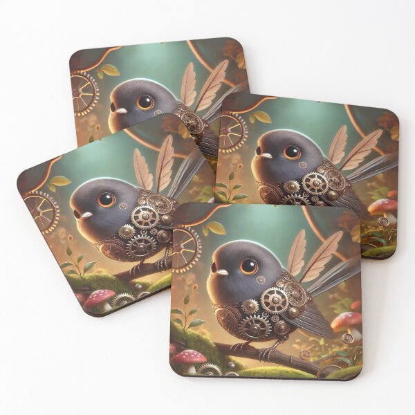 Item preview, Steampunk Dark-Eyed Junco designed and sold by Sillytoe.