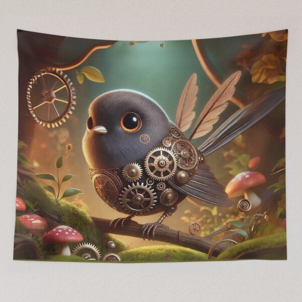Item preview, Steampunk Dark-Eyed Junco designed and sold by Sillytoe.