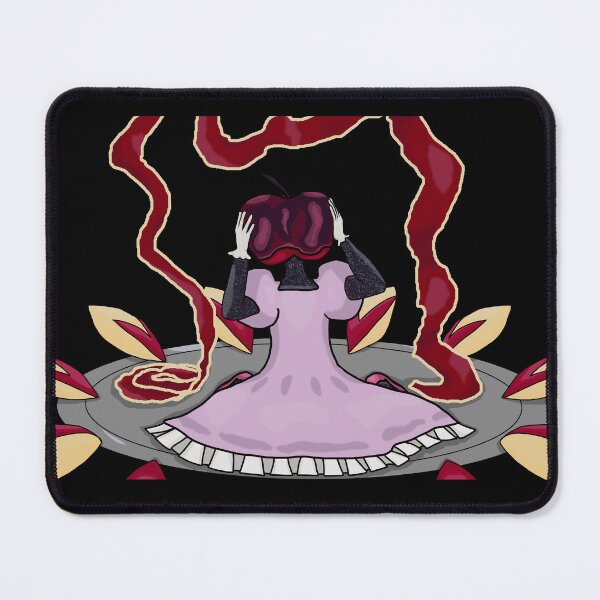 Item preview, Apple Headed Woman Surrounded By Cut Apples Print designed and sold by SunflowerEyeArt.