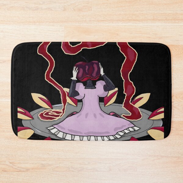 Item preview, Apple Headed Woman Surrounded By Cut Apples Print designed and sold by SunflowerEyeArt.