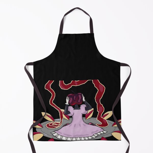 Item preview, Apple Headed Woman Surrounded By Cut Apples Print designed and sold by SunflowerEyeArt.