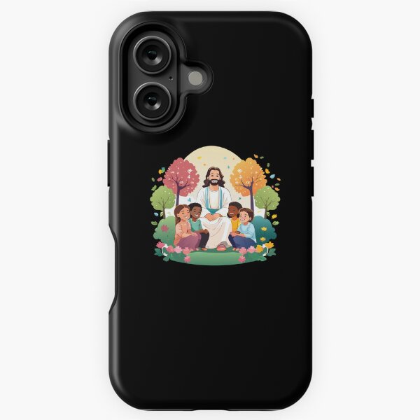 Item preview, Jesus Christ with children Illustration  designed and sold by CrossCrafted.