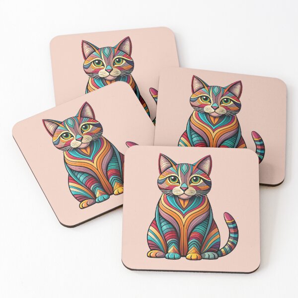 Item preview, Brightly colored street cat designed and sold by PholPol1959.