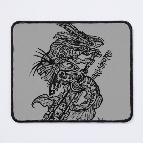 Item preview, black berserk axolotl warrior designed and sold by UrielCalavera.
