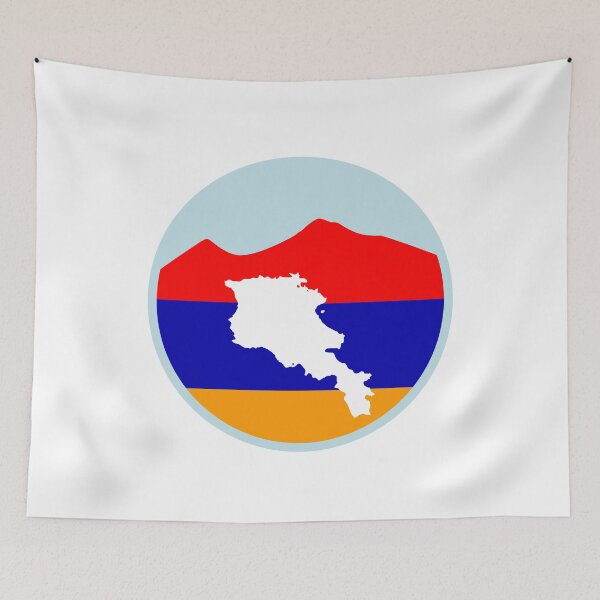 Item preview, Flag Map of Armenia Mountain Ararat designed and sold by hakobyans.