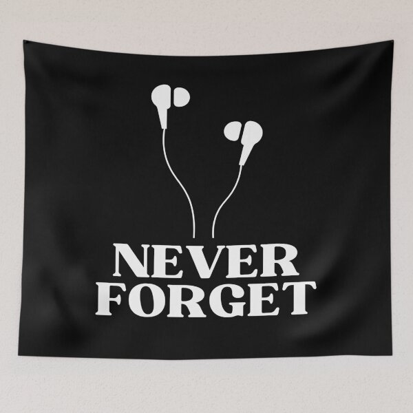 Item preview, Never Forget Retro Earphones Nostalgia  designed and sold by DesignDazzles.