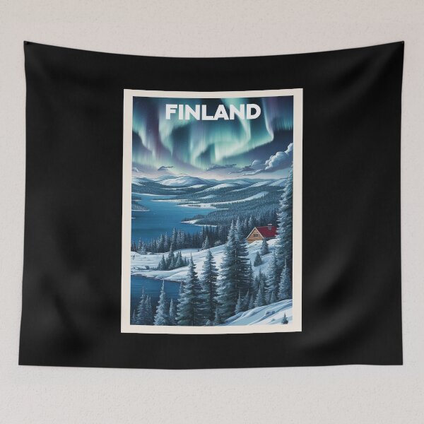Item preview, Finland, Travel Art designed and sold by PinkandP.