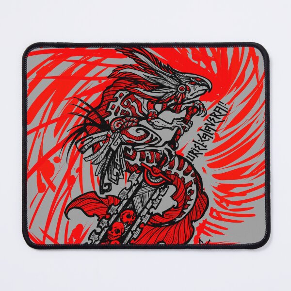 Item preview, red warrior axolotl berserk designed and sold by UrielCalavera.