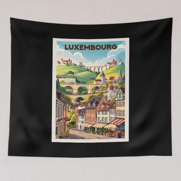 Item preview, Luxembourg, Travel Art designed and sold by PinkandP.
