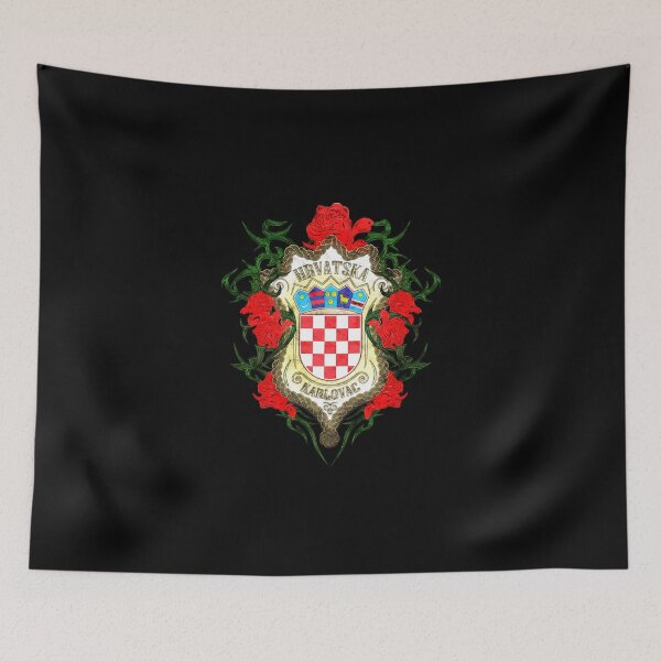 Item preview, Croatian Coat Of Arms With Roses And The Name Of The City "Karlovac" designed and sold by MC Art Studio.
