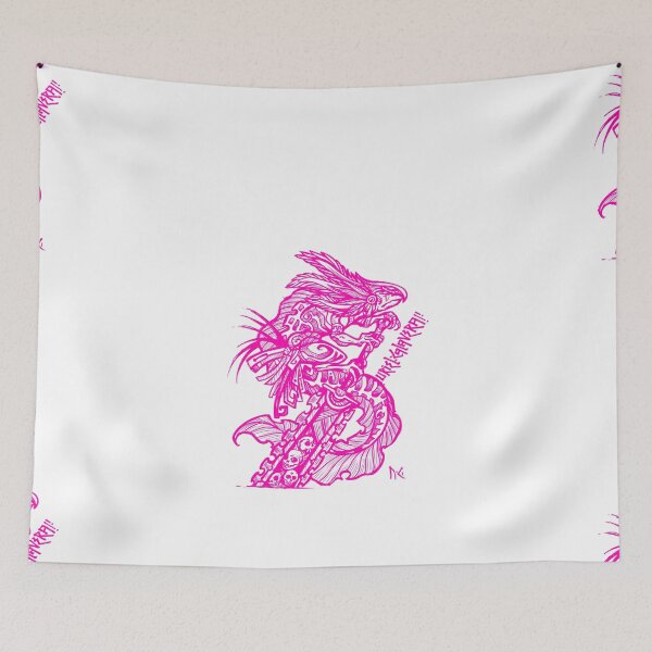Item preview, pink warrior axolotl berserk designed and sold by UrielCalavera.