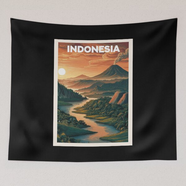 Item preview, Indonesia, Travel Art designed and sold by PinkandP.