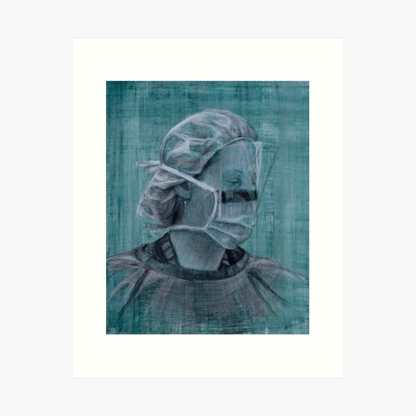 Item preview, Nurse Karen - Drawing, by Adelaide Artist Avril Thomas - South Australian Artist designed and sold by AvrilThomasart.