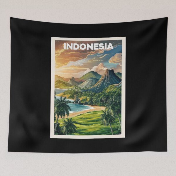 Item preview, Indonesia, Travel Art designed and sold by PinkandP.