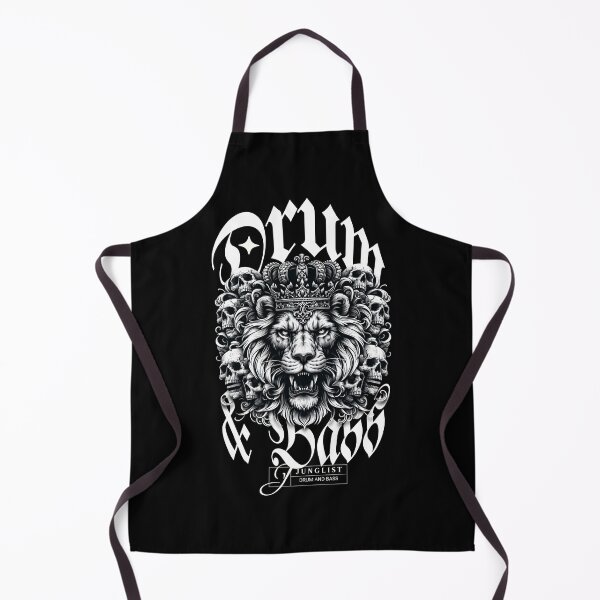 Item preview, DRUM AND BASS - Lion Skull King (White) designed and sold by Discothreadz.