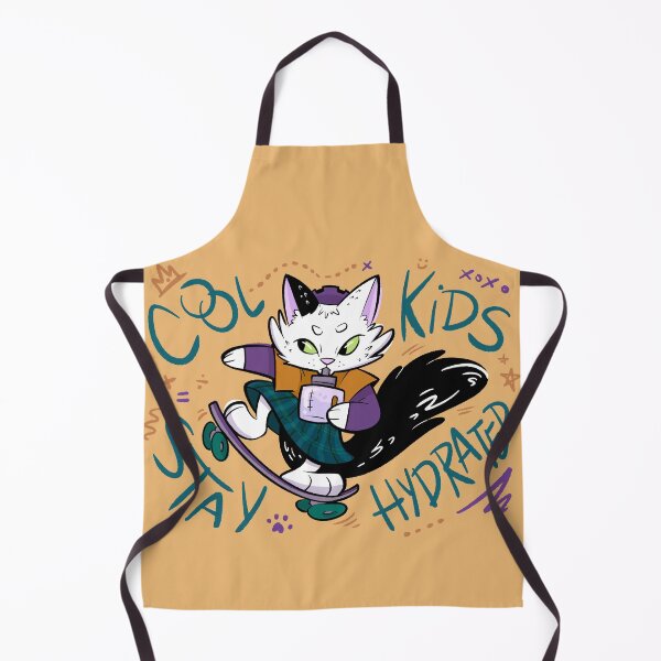 Item preview, Cool Kids Stay Hydrated - Skateboarding Cat Zoomies designed and sold by jk.cartoons.