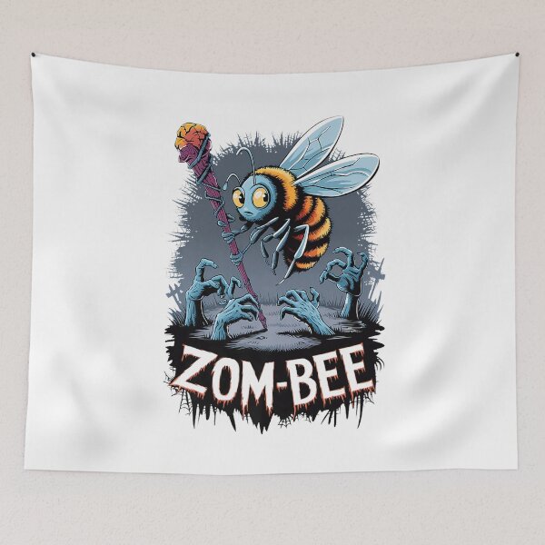 Item preview, Creepy Zombie Halloween Bee designed and sold by Arfurneauxt.