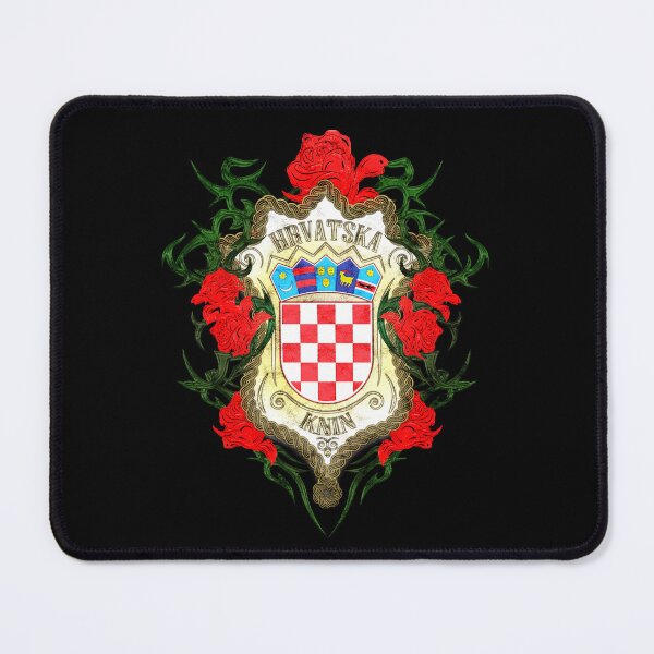 Item preview, Croatian Coat Of Arms With Roses And The Name Of The City "Knin" designed and sold by MC Art Studio.
