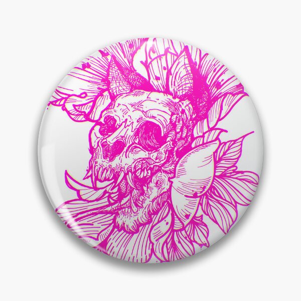 Artikelvorschau, rosa Catlover-Schädel entworfen und verkauft von UrielCalavera.