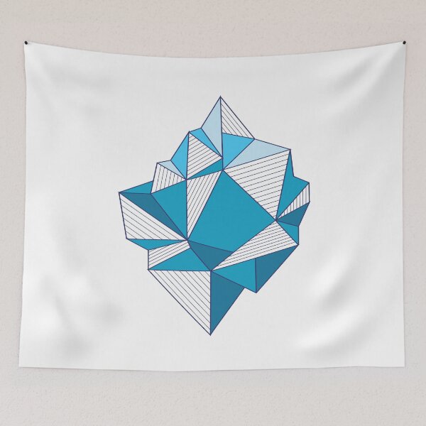 Item preview, Abstract Iceberg Illustration | Modern Geometric Design designed and sold by TurtleDojo.