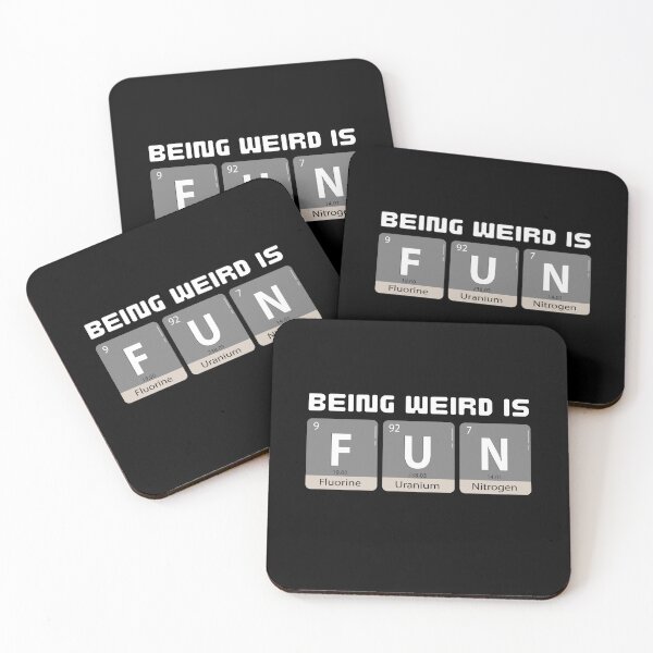 Item preview, Being Weird Is Fun - Science Chemistry Typography. designed and sold by The magic  Yellow bus.